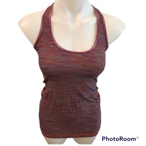 Lululemon Razor Back Purple Multi Color Tank Top size XS
